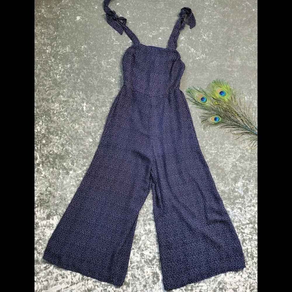 Audrey 3+1 Polkadot Wide-Leg Jumpsuit